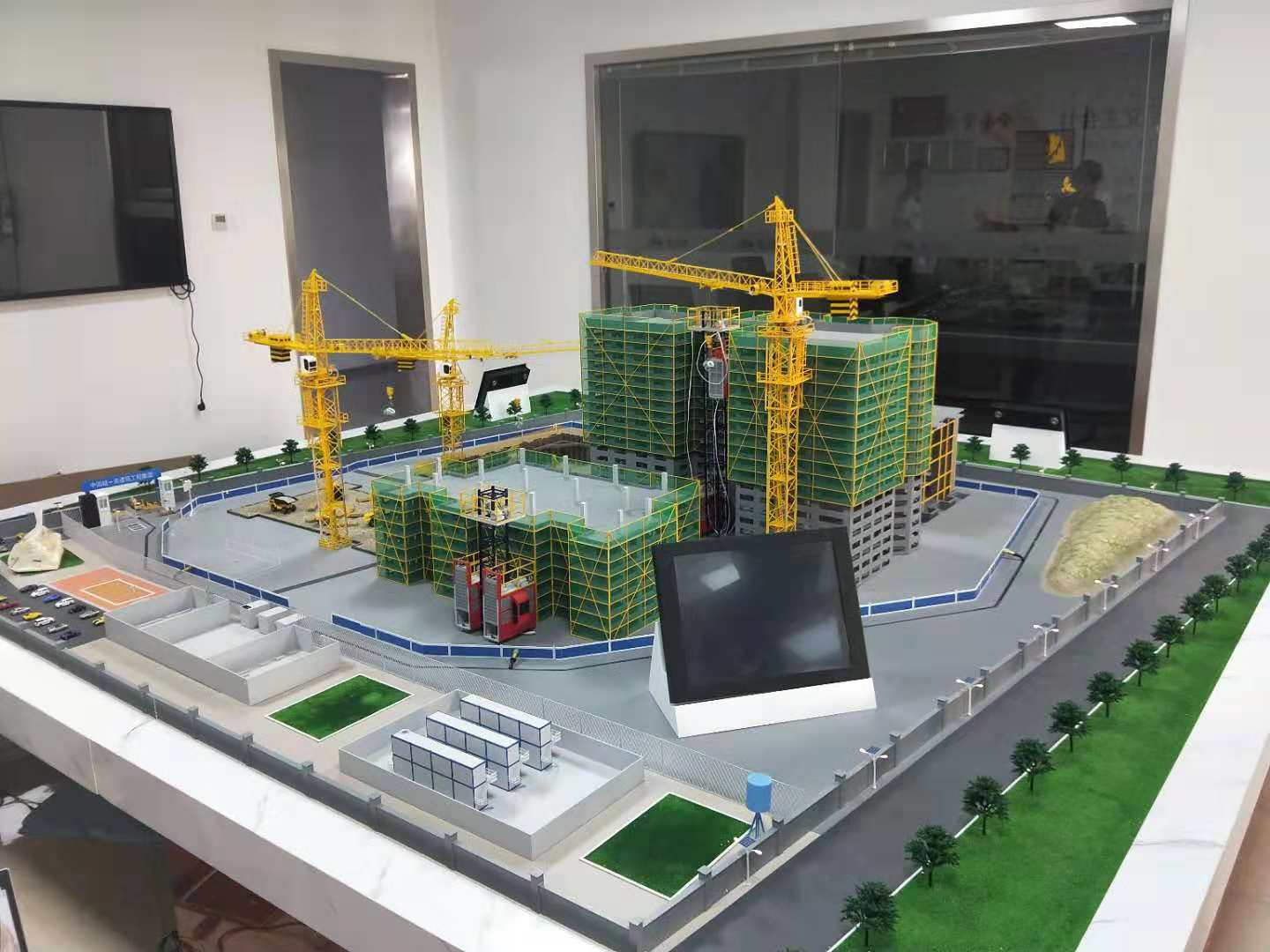 丹东建筑施工场景模型